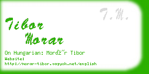 tibor morar business card